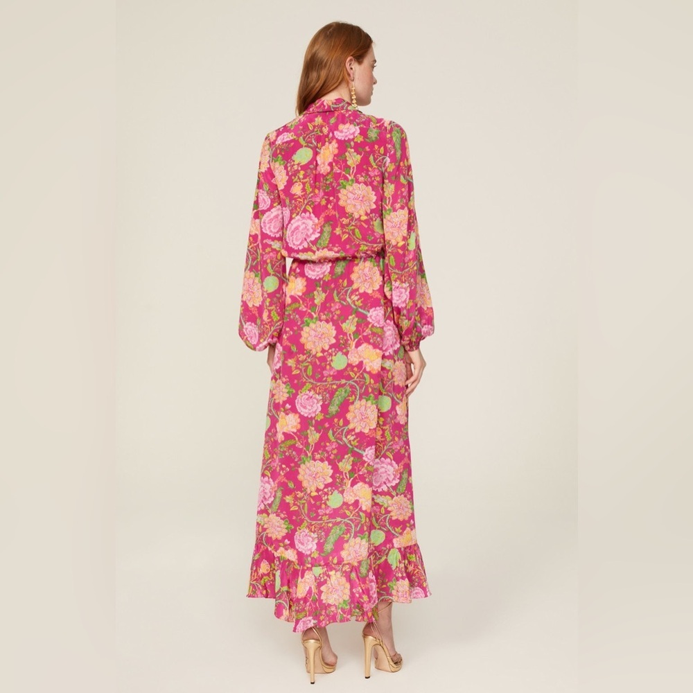 ROCOCO SAND Chloe Wrap Maxi Dress in Pink Size XS Long Gown​ - Picture 2 of 9